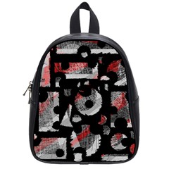 Red Shadows School Bags (small)  by Valentinaart