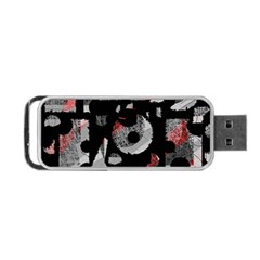 Red Shadows Portable Usb Flash (two Sides)