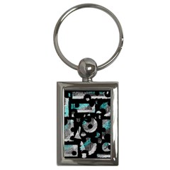 Blue Shadows  Key Chains (rectangle)  by Valentinaart