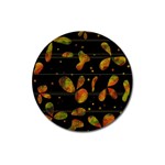 Floral abstraction Magnet 3  (Round) Front