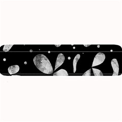 Black And White Floral Abstraction Large Bar Mats by Valentinaart