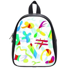 Playful Shapes School Bags (small)  by Valentinaart