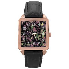 Depression  Rose Gold Leather Watch  by Valentinaart