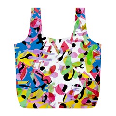 Colorful Pother Full Print Recycle Bags (l)  by Valentinaart