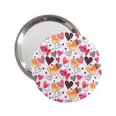 Colorful Cute Hearts Pattern 2.25  Handbag Mirrors