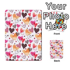 Colorful Cute Hearts Pattern Multi-purpose Cards (Rectangle) 