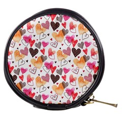 Colorful Cute Hearts Pattern Mini Makeup Bags