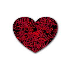 Red Emotion Heart Coaster (4 Pack)  by Valentinaart