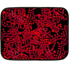 Red Emotion Double Sided Fleece Blanket (mini)  by Valentinaart