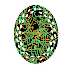 Green Emotions Ornament (oval Filigree) 