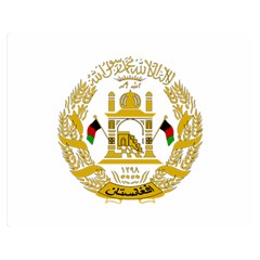 Emblem Of Afghanistan, 2004-2013 Double Sided Flano Blanket (medium)  by abbeyz71