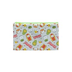 Funny Cat Food Succulent Pattern  Cosmetic Bag (XS)