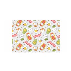 Funny Cat Food Succulent Pattern  Satin Wrap