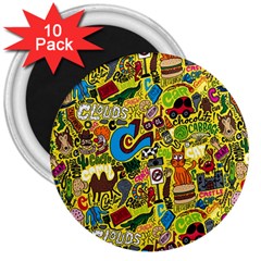 C Pattern 3  Magnets (10 pack) 