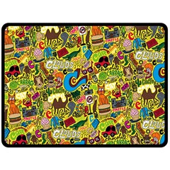 C Pattern Double Sided Fleece Blanket (Large) 