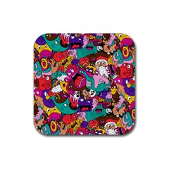 Face Rubber Coaster (Square) 