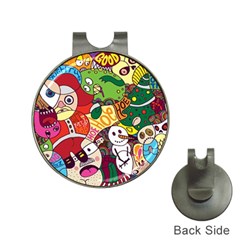 Face Mask Cartoons Stash Holiday Hat Clips with Golf Markers