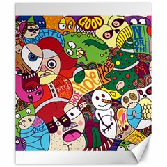 Face Mask Cartoons Stash Holiday Canvas 20  x 24  