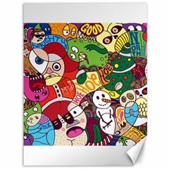 Face Mask Cartoons Stash Holiday Canvas 36  x 48  