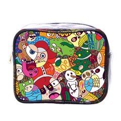 Face Mask Cartoons Stash Holiday Mini Toiletries Bags