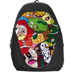 Face Mask Cartoons Stash Holiday Backpack Bag