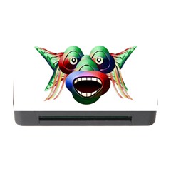 Futuristic Funny Monster Character Face Memory Card Reader With Cf by dflcprints