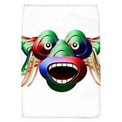 Futuristic Funny Monster Character Face Flap Covers (l)  by dflcprints