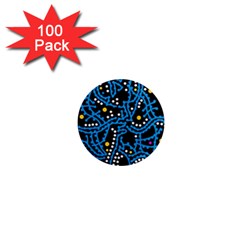 Blue fantasy 1  Mini Magnets (100 pack) 