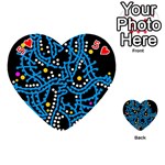 Blue fantasy Playing Cards 54 (Heart)  Front - Heart5