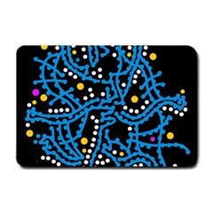 Blue fantasy Small Doormat 