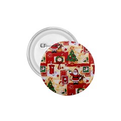 Santa Clause Mail Bird Snow 1.75  Buttons