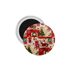 Santa Clause Mail Bird Snow 1.75  Magnets