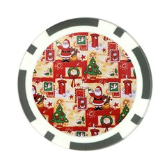 Santa Clause Mail Bird Snow Poker Chip Card Guards