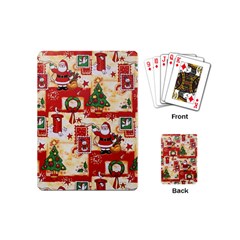 Santa Clause Mail Bird Snow Playing Cards (Mini) 