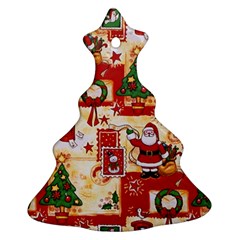 Santa Clause Mail Bird Snow Ornament (Christmas Tree)