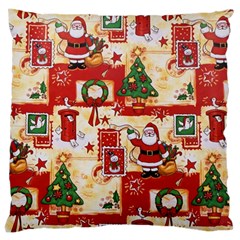 Santa Clause Mail Bird Snow Large Cushion Case (One Side)