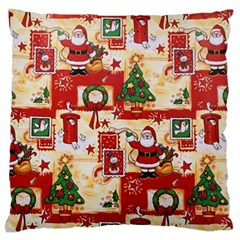 Santa Clause Mail Bird Snow Standard Flano Cushion Case (One Side)