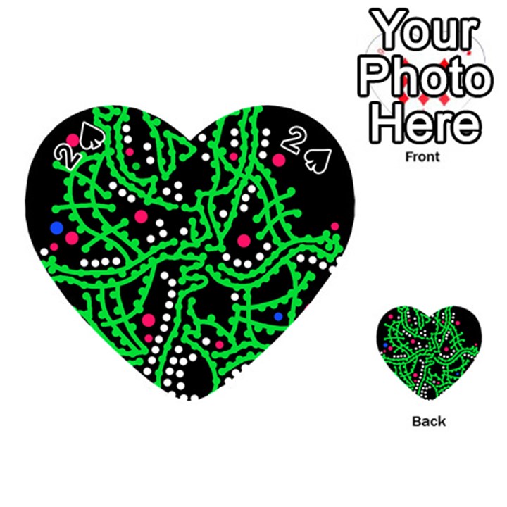 Green fantasy Playing Cards 54 (Heart) 