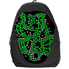 Green Fantasy Backpack Bag by Valentinaart