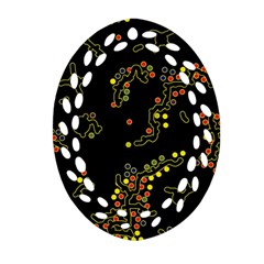 In My Mind 2 Ornament (oval Filigree)  by Valentinaart