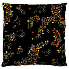 In My Mind 2 Large Cushion Case (one Side) by Valentinaart