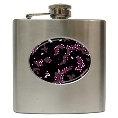 In My Mind - Pink Hip Flask (6 Oz) by Valentinaart