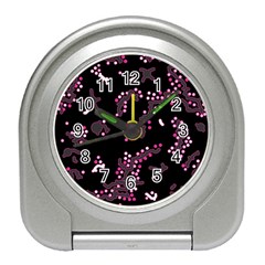 In My Mind - Pink Travel Alarm Clocks by Valentinaart