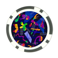 Colorful Dream Poker Chip Card Guards by Valentinaart