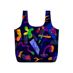 Colorful Dream Full Print Recycle Bags (s)  by Valentinaart