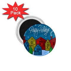 Xmas Landscape 1 75  Magnets (10 Pack)  by Valentinaart