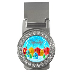 Christmas Magical Landscape  Money Clips (cz)  by Valentinaart