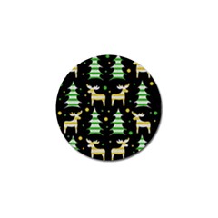 Decorative Xmas reindeer pattern Golf Ball Marker