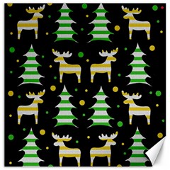 Decorative Xmas reindeer pattern Canvas 20  x 20  