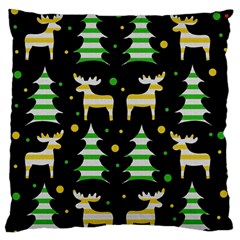 Decorative Xmas reindeer pattern Standard Flano Cushion Case (One Side)